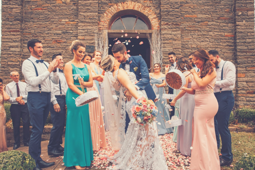 Celebração da Talita e do Vinicius. Um casamento cheio de significado